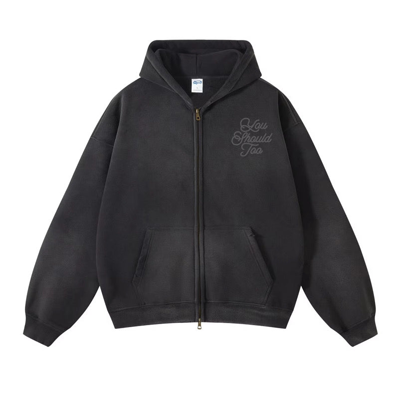 HOODIE UST BLACK WASH