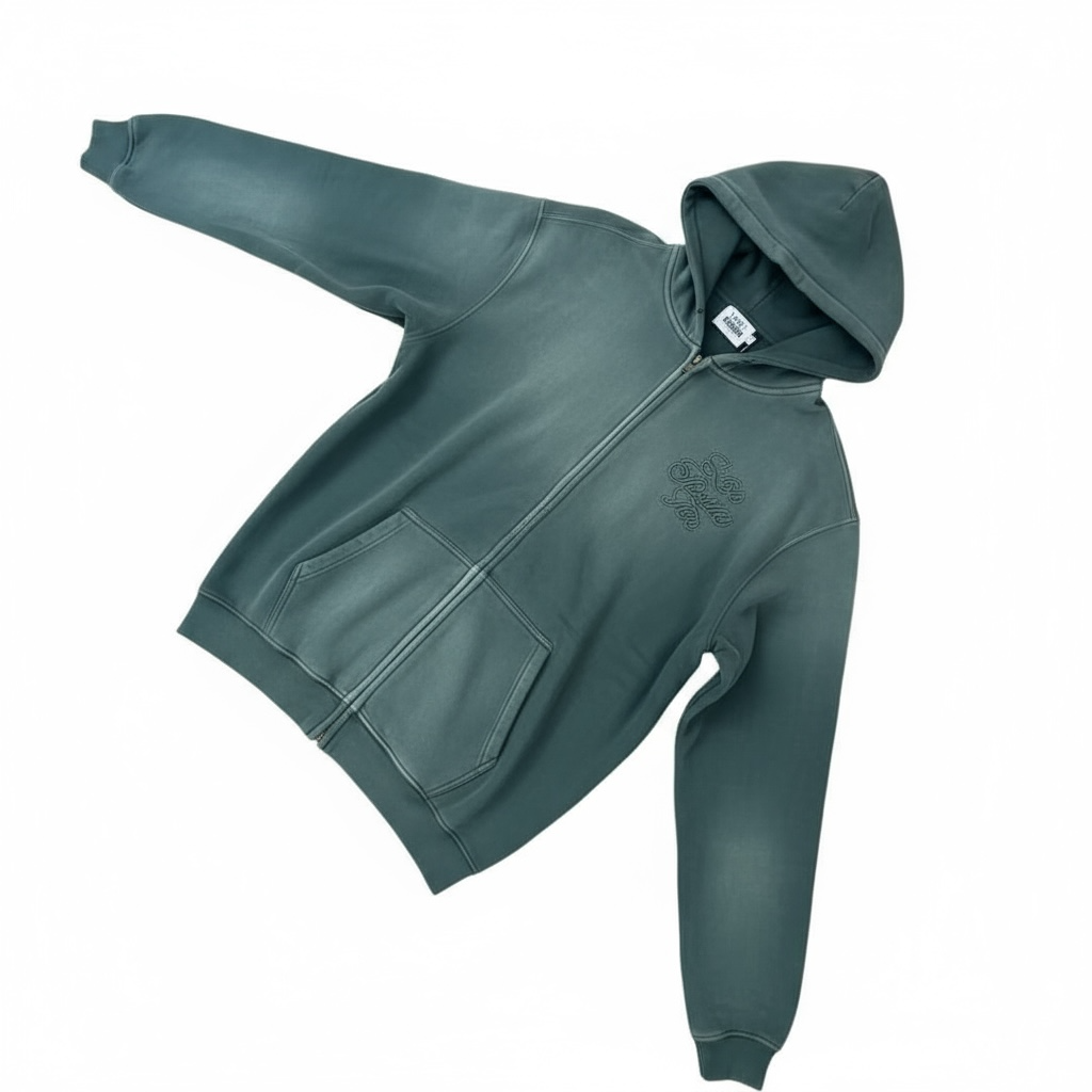 HOODIE UST GREEN WASH