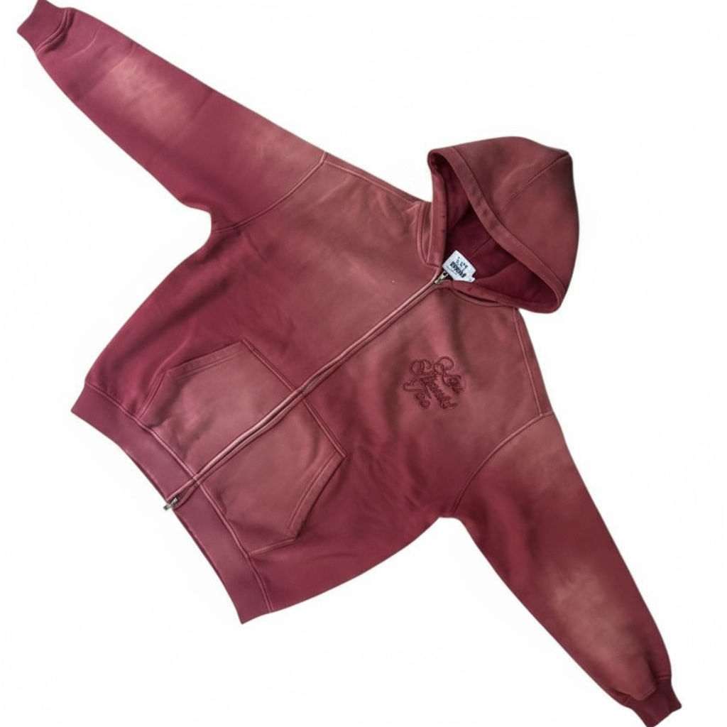 HOODIE UST BRICK WASH